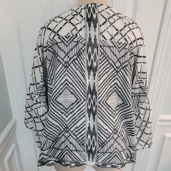 NWT Anthropologie Geometric Open Front Cardigan One Size Fits Most - Picture 6 of 12